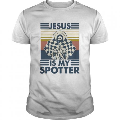 Car Racing Jesus Is My Spotter Vintage Unisex 510x510 1