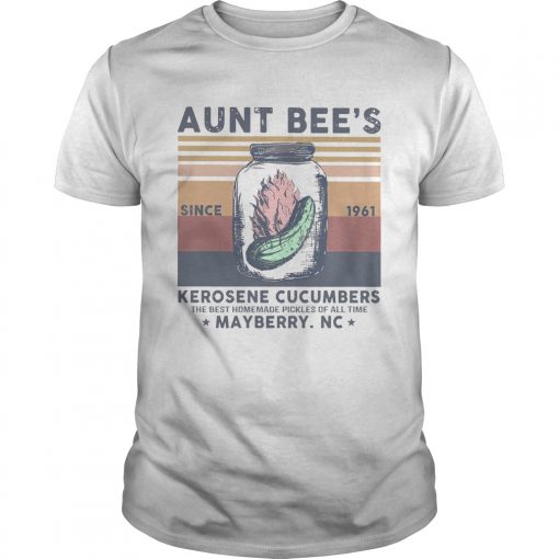 Aunt Bees Since 1961 Kerosene Cucumbers The Best Homemade Pickles Of All Time Mayberry Nc Vintage Unisex 510x510 1