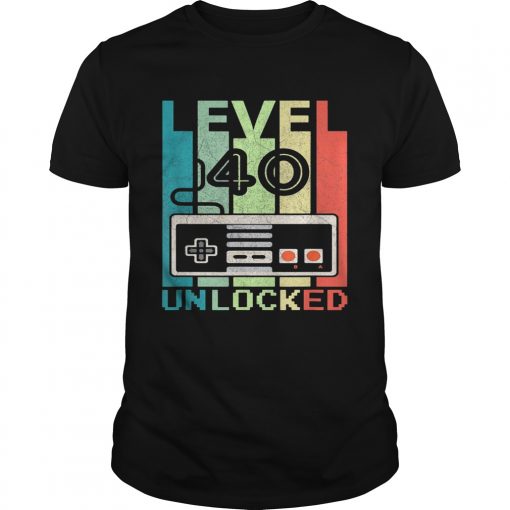 Level 40 Unlocked Vintage Retro Unisex 510x510 1