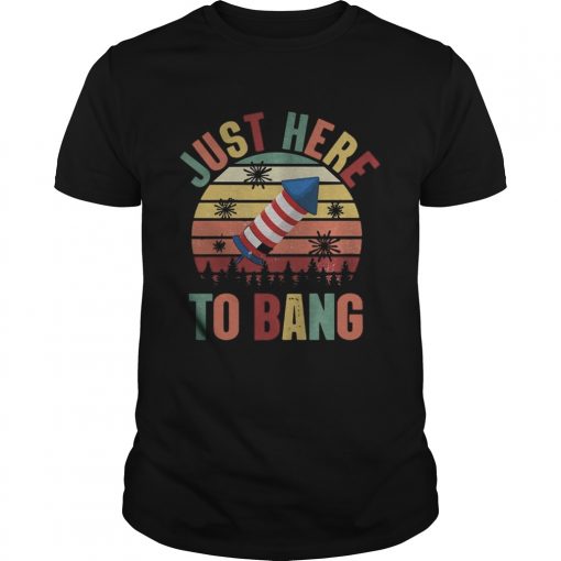 Just Here To Bang Independence Day Funny 4th Of July Vintage Unisex 510x510 1