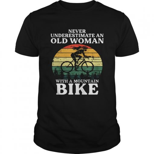 Never Underestimate An Old Woman With A Mountain Bike Vintage Retro Unisex 510x510 1