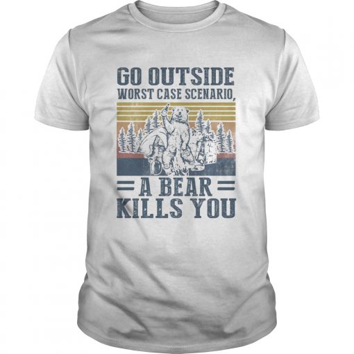 Go Outside Worst Case Scenario A Bear Kills You Vintage Retro Unisex 510x510 1