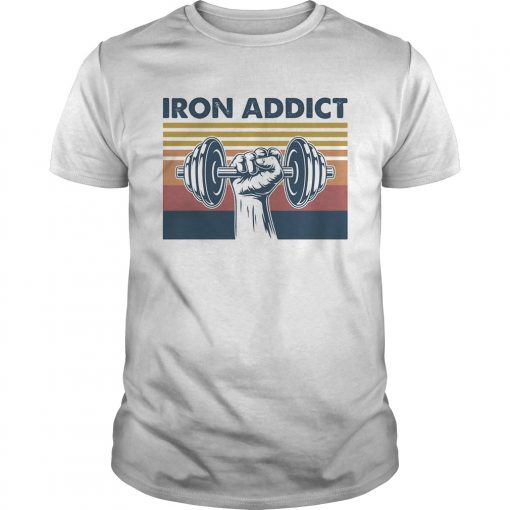 Weight Lifting Iron Addict Vintage Retro Unisex 510x510 1