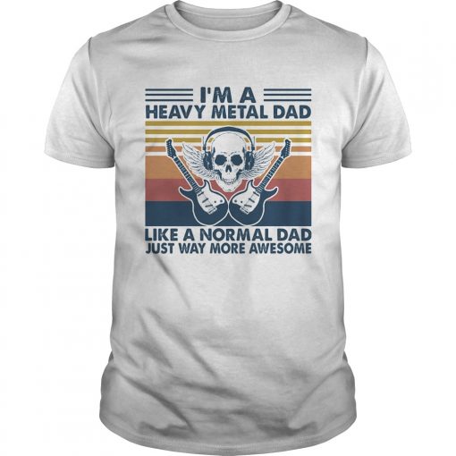 Skull Guitars Im A Heavy Metal Dad Like A Normal Dad Just Way More Awesome Vintage Retro Unisex 510x510 1