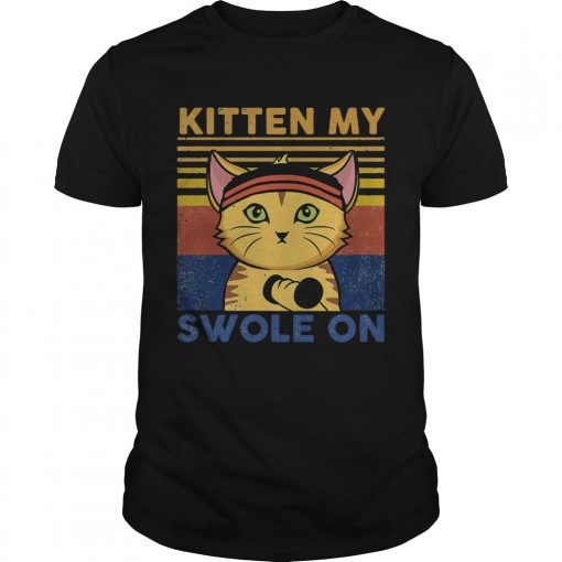 Weightlifting Cat Kitten My Swole On Vintage 2020 Unisex 510x510 1