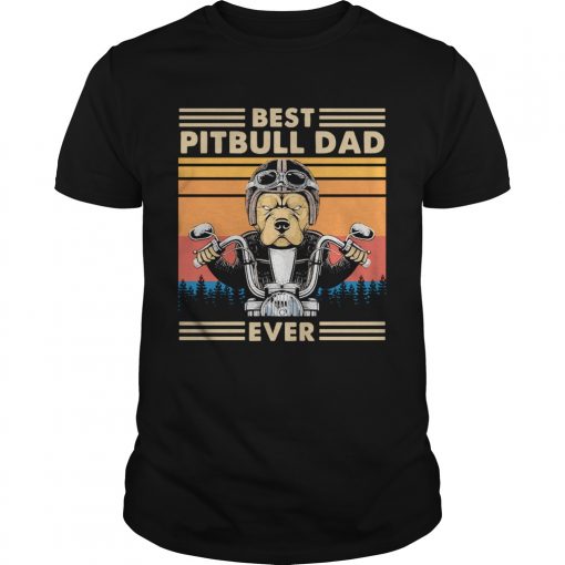 Motorcycle Best Pitbull Dad Ever Vintage Unisex 1 510x510 1