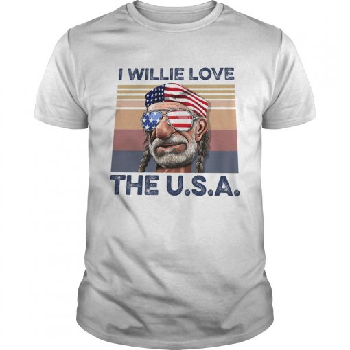 I Willie Love The Usa American Flag Veteran Independence Day Vintage Unisex 510x510 1