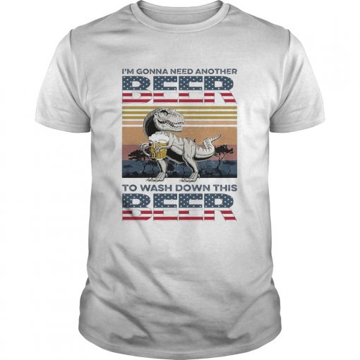 Dinosaur Im Gonna Need Another Beer To Wash Down This Beer Vintage Unisex 1 510x510 1
