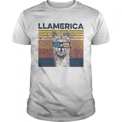 Llamerica American Flag Veteran Independence Day Vintage Unisex 510x510 1