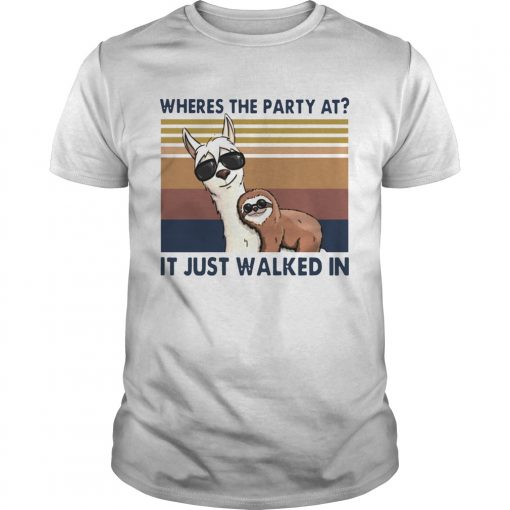 Camels And Sloths Wheres The Party At It Just Walked In Vintage Unisex 510x510 1