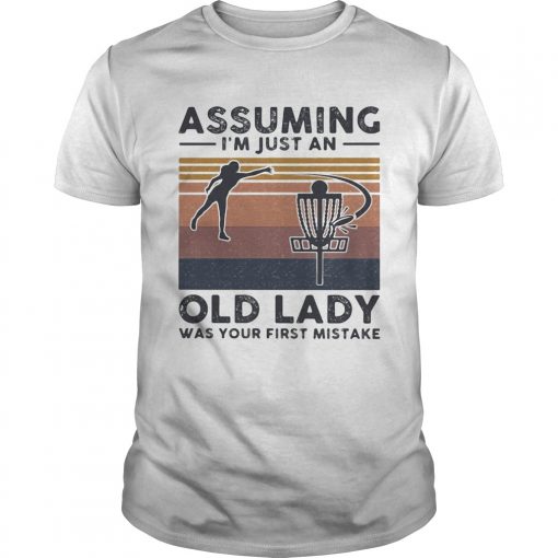Volleyball Assuming Im Just An Old Lady Was Your First Mistake Vintage Unisex 510x510 1