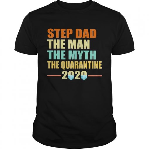 Step Dad The Man The Myth The Quarantine 2020 Mask Vintage Unisex 510x510 1