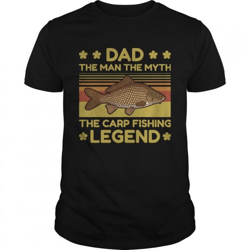 Dad The Man Myth The Carp Fishing Legend Vintage Unisex 510x510 1