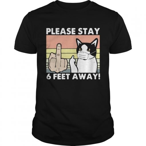 Please Stay 6 Feet Away Cat Vintage Unisex 510x510 1