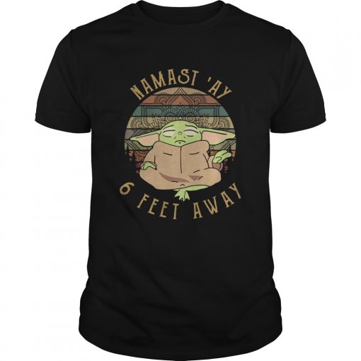 Baby Yoda Namast Ay 6 Feet Away Vintage Unisex 510x510 1