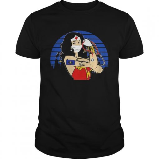 Vintage Wonder Woman Pennylane Nurse Stethoscope Covid19 Unisex 510x510 1