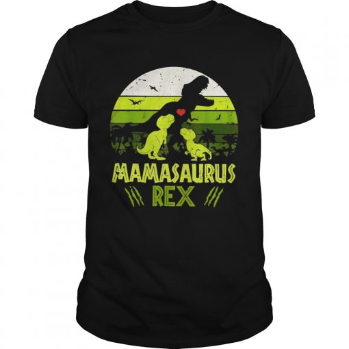 Vintage Retro 2 Kids Mamasaurus Dinosaur Lover Unisex 510x510 1