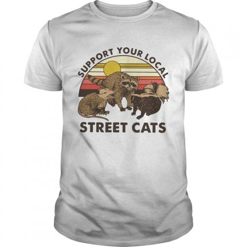 Racoon Support Your Local Street Cats Vintage Unisex 510x510 1