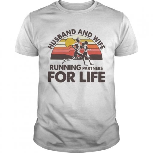 Husband And Wife Running Partners For Life Vintage Unisex 510x510 1