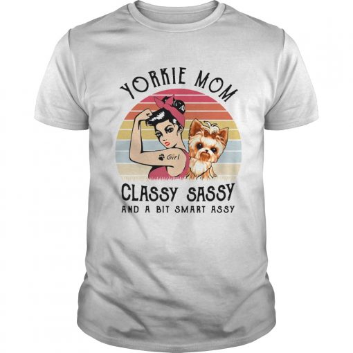 Yorkie Mom Classy Sassy And A Bit Smart Assy Vintage Unisex 510x510 1