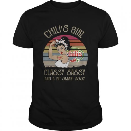 Chilis Girl Classy Sassy And A Bit Smart Assy Vintage Retro Unisex 510x510 1