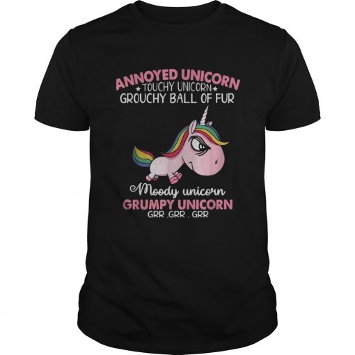Annoyed Unicorn Touch Unicorn Grouchy Ball Of Fur Moody Unicorn Grumpy Unicorn Unisex 510x510 1