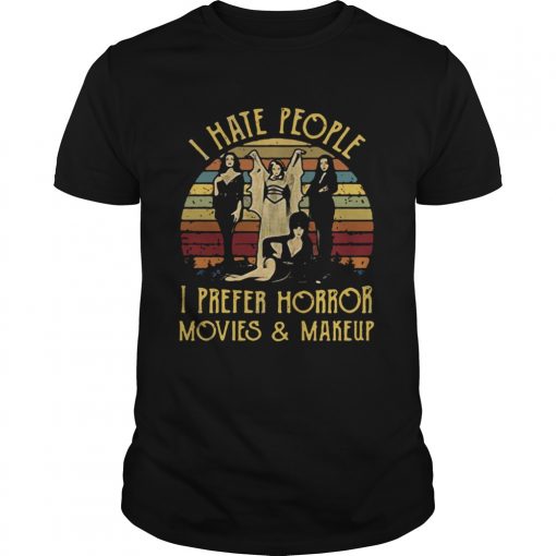 I Hate People I Prefer Horror Movie And Makeup Vintage Unisex 510x510 1
