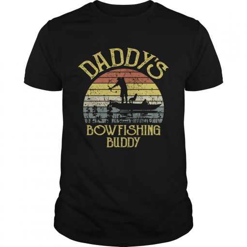 Daddys Bowfishing Buddy Funny Vintage Fathers Day Shirt Unisex 510x510 1