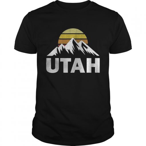 Utah With Mountains At Sunset Vintage Unisex 510x510 1