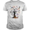 Snoopy Woodstock owl bats ghost Boo on the tree Halloween shirt 1 Snoopy Woodstock Owl Bats Ghost Boo On The Tree Halloween Unisex 510x510 1