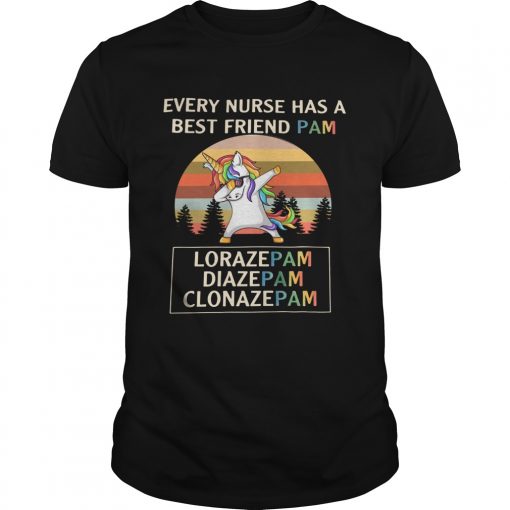 Unicorn Dabbing Every Nurse Has A Best Friend Pam Vintage Shirt 1 510x510 1
