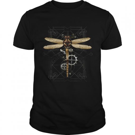 Hot Steampunk Dragonfly Vintage Gears Goth Shirt 510x510 1