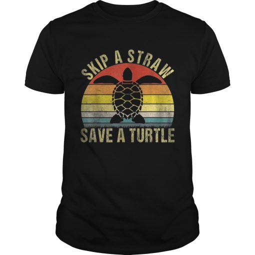Top Vintage Retro Skip A Straw Save A Turtle Unisex 510x510 1