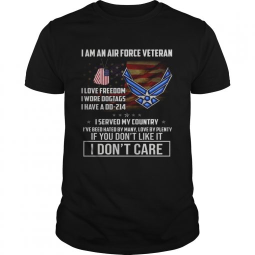 I Am An Air Force Veteran I Love Freedom I Wore Dogtags I Have A Dd214 I Served My Country Unisex 510x510 1
