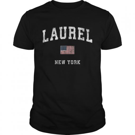 Laurel New York Ny Vintage American Flagports Unisex 510x510 1