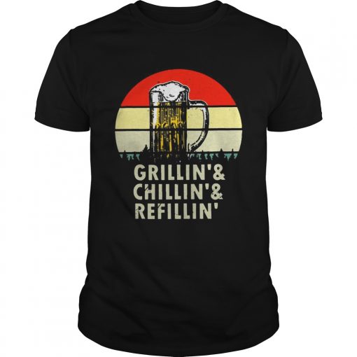Beer Grillin Chillin Refilling Vintage Unisex 510x510 1