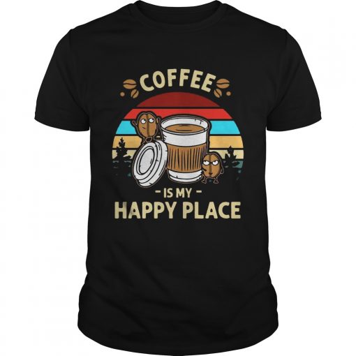 Coffee Is My Happy Place Vintage Unisex Shirt 510x510 1