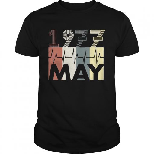 Vintage Heartbeat May 1977 Birthday Gift Men Women Unisex Shirt 510x510 1