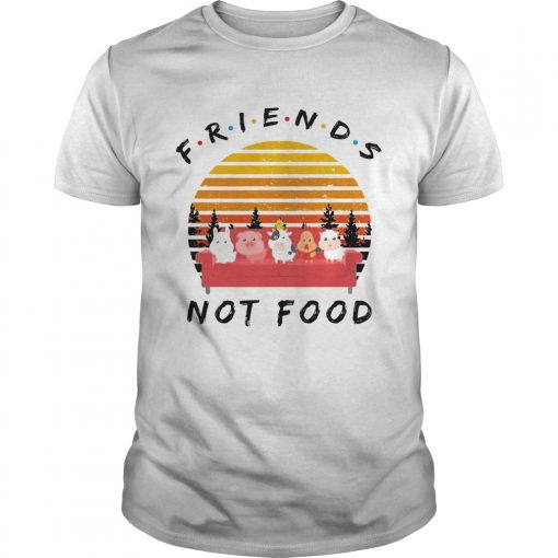 Friends Not Food Vintage Sunset Guys Shirt 510x510 1