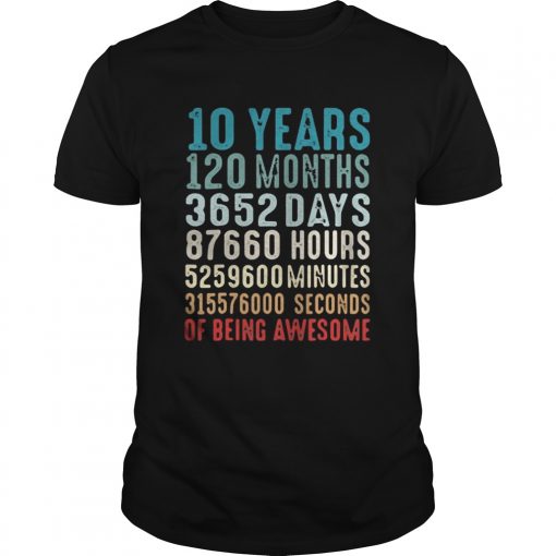 10 Years Old 10th Birthday Vintage Retro Guys Tee 510x510 1