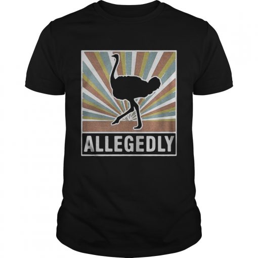 Vintage Allegedly Ostrich Unisex Tee 510x510 1