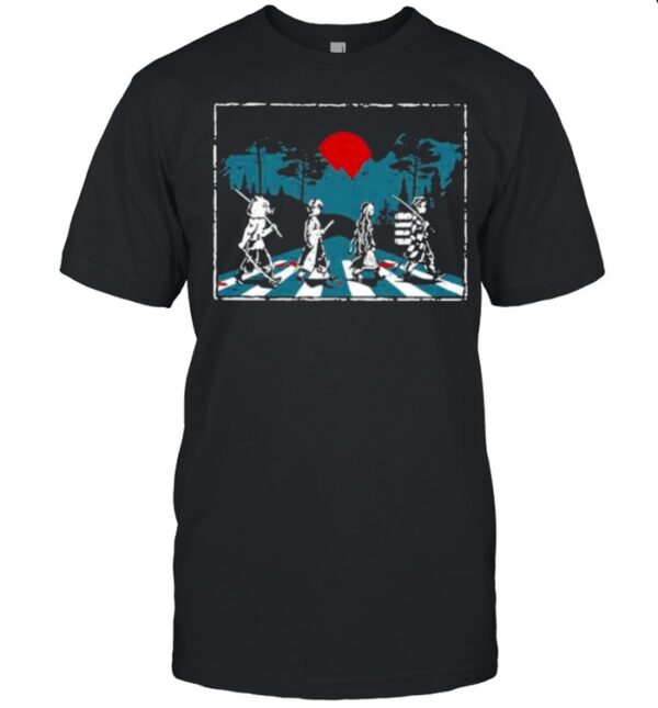 Samurai Abbey Road Shirt Classic Mens T Shirt 1