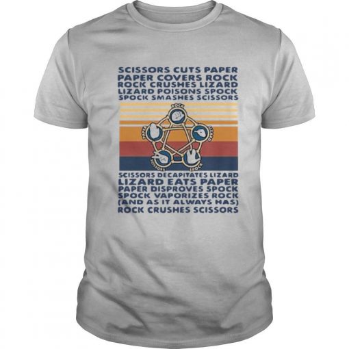 Scissors Cuts Paper Paper Covers Rock Rock Crushes Lizard Vintage Shirt0 510x510 2