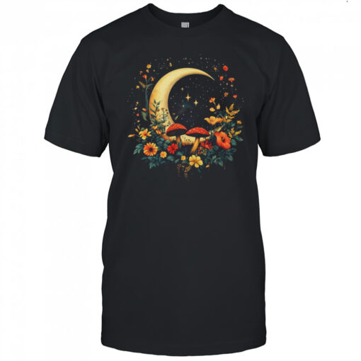 Aesthetic Cottagecore Botanical Moon Mushrooms Gardening Shirt Mens T Shirt Xka0ob 510x510 1
