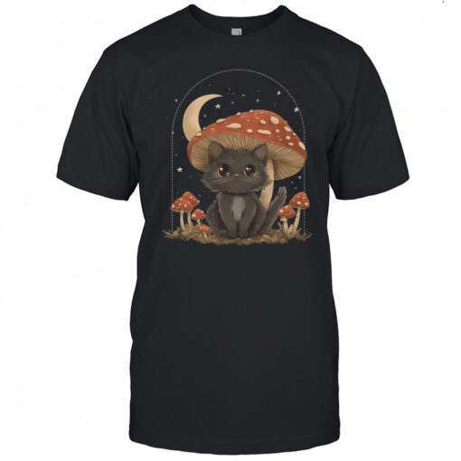 Cottagcore Cat Mushroom Hat Vintage Aesthetic Women Shirt Mens T Shirt Jhydn8 510x510 1