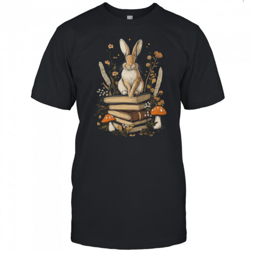 Cottagecore Aesthetic Rabbit Reading Book Lover Women Art Shirt Mens T Shirt Kxkglt 510x510 1