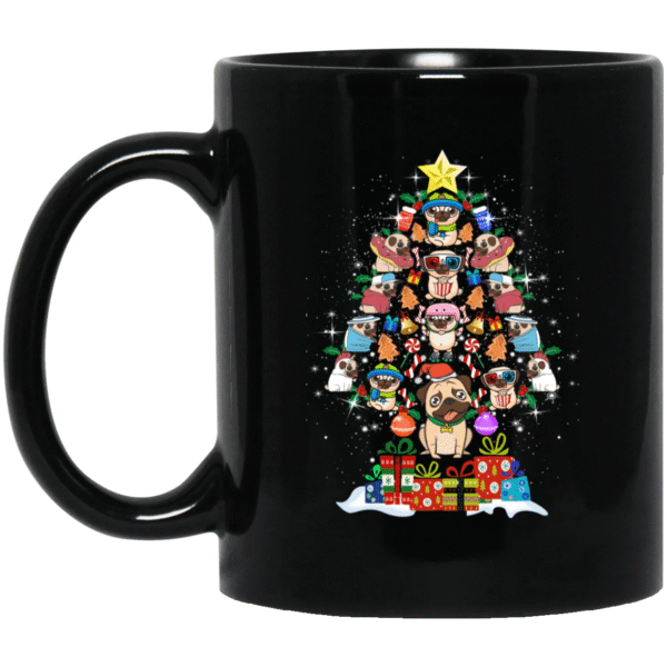 Pug Mug Christmas Tree Pug Gifts For Puggy Puppies Lover 6e4057 0