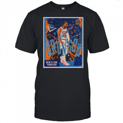 New York Knicks Jalen Brunson New York Forever Retro Vintage Poster T Shirt Mens T Shirt Iwrts9 510x510 1