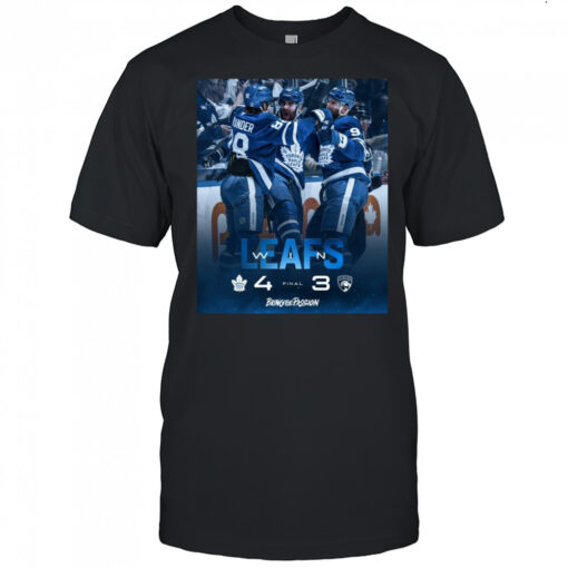 Toronto Maple Leafs Win Florida Panthers Final Score 4 3 Bring The Passion Poster T Shirt Mens T Shirt T7qxwm 510x510 1