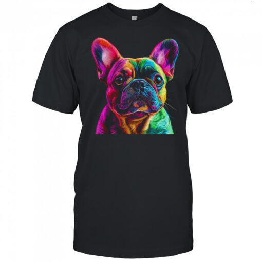 French Bulldog Dog Colorful Face Dog Lover Men Women Shirt Mens T Shirt Yzafd4 510x510 1
